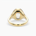Bezel Emerald Lab Grown Diamond Engagement Ring: 2 CT