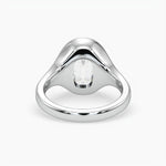 Bezel Emerald Lab Grown Diamond Engagement Ring: 2 CT