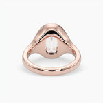 Bezel Emerald Lab Grown Diamond Engagement Ring: 2 CT