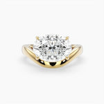 Bezel Emerald Lab Grown Diamond Engagement Ring: 2 CT