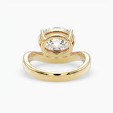Bezel Emerald Lab Grown Diamond Engagement Ring: 2 CT