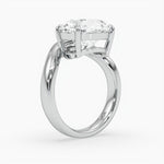 Bezel Emerald Lab Grown Diamond Engagement Ring: 2 CT