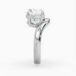 Bezel Emerald Lab Grown Diamond Engagement Ring: 2 CT