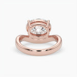 Bezel Emerald Lab Grown Diamond Engagement Ring: 2 CT