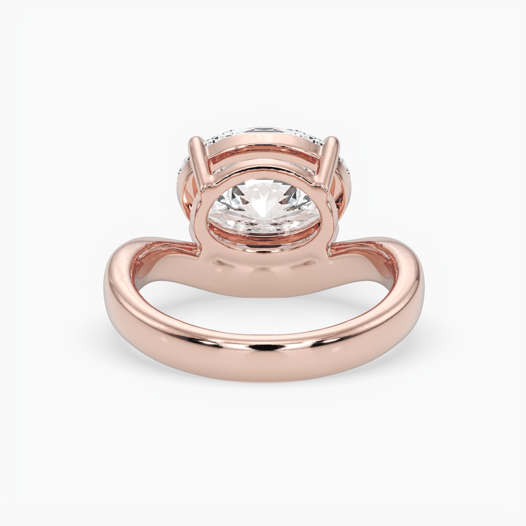 Bezel Emerald Lab Grown Diamond Engagement Ring: 2 CT