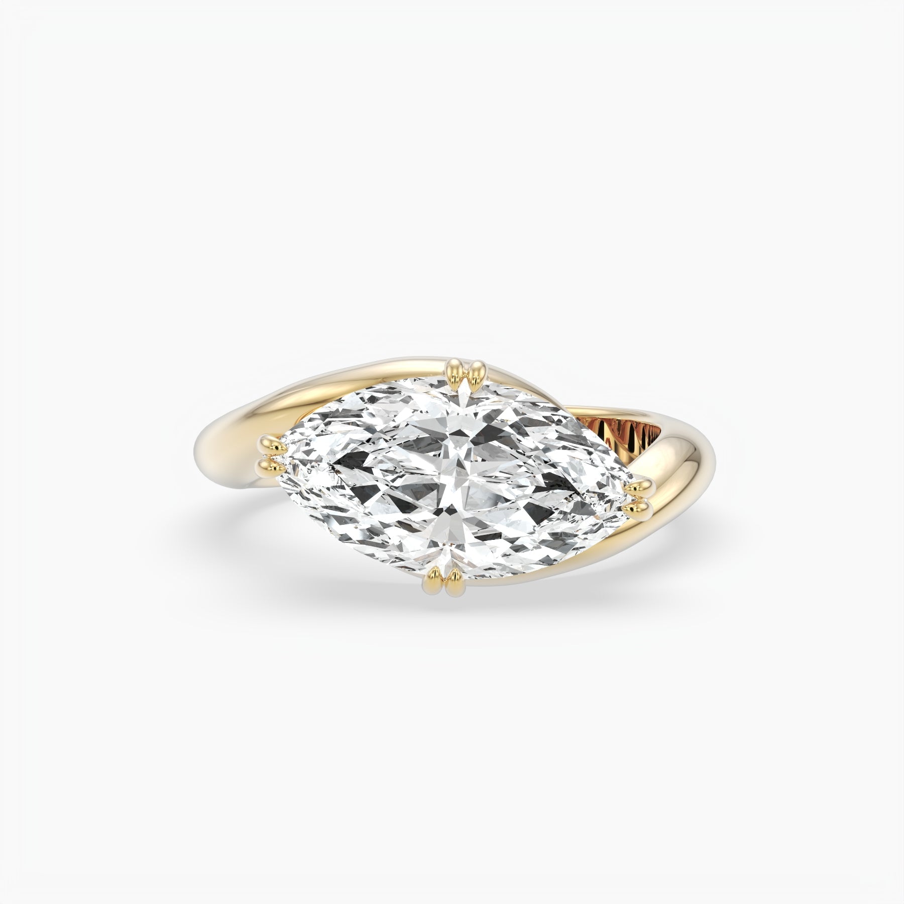 Bezel Emerald Lab Grown Diamond Engagement Ring: 2 CT