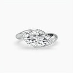 Bezel Emerald Lab Grown Diamond Engagement Ring: 2 CT