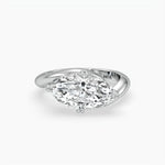 Bezel Emerald Lab Grown Diamond Engagement Ring: 2 CT