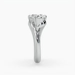 Bezel Emerald Lab Grown Diamond Engagement Ring: 2 CT