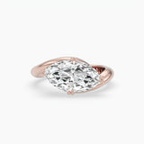Bezel Emerald Lab Grown Diamond Engagement Ring: 2 CT