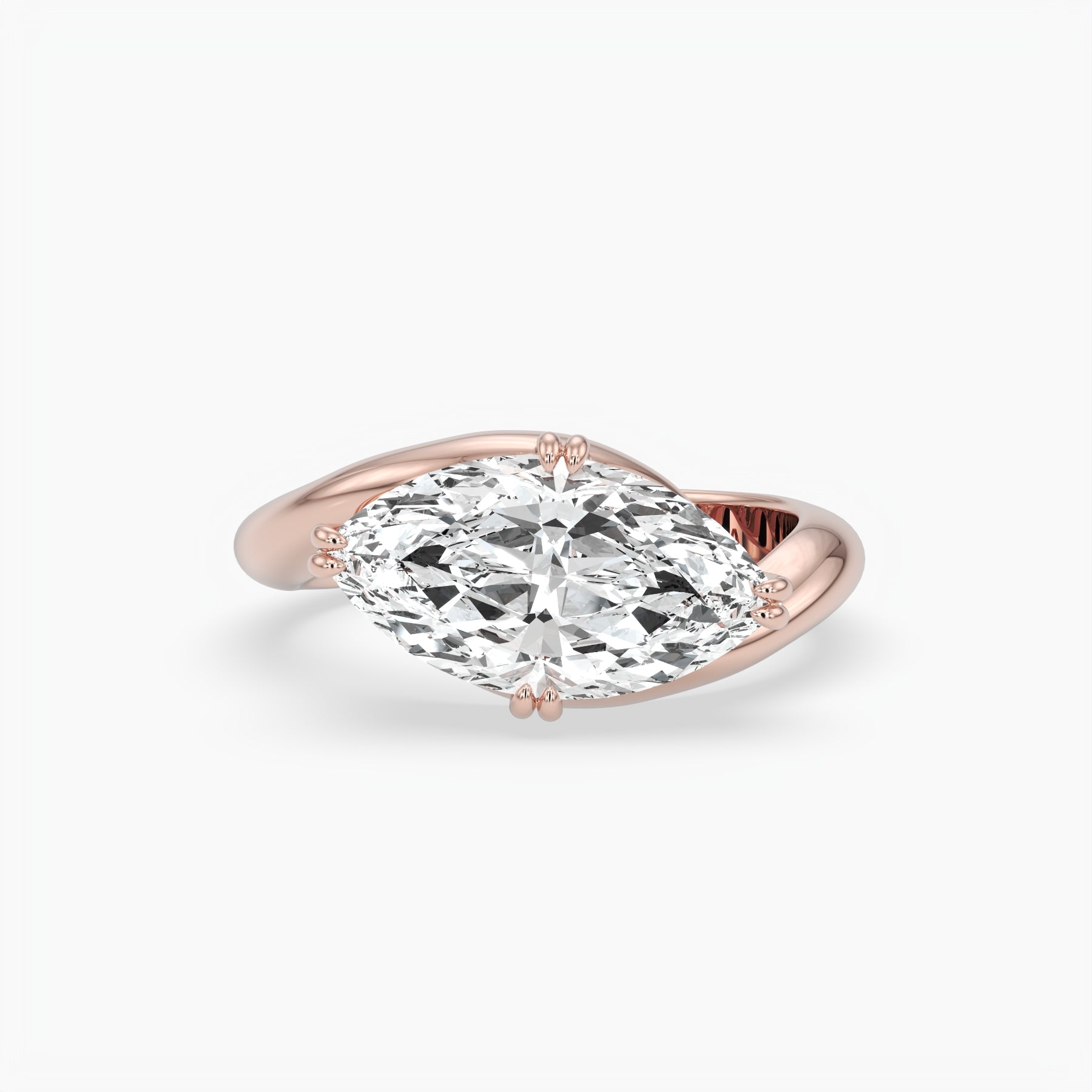 Bezel Emerald Lab Grown Diamond Engagement Ring: 2 CT