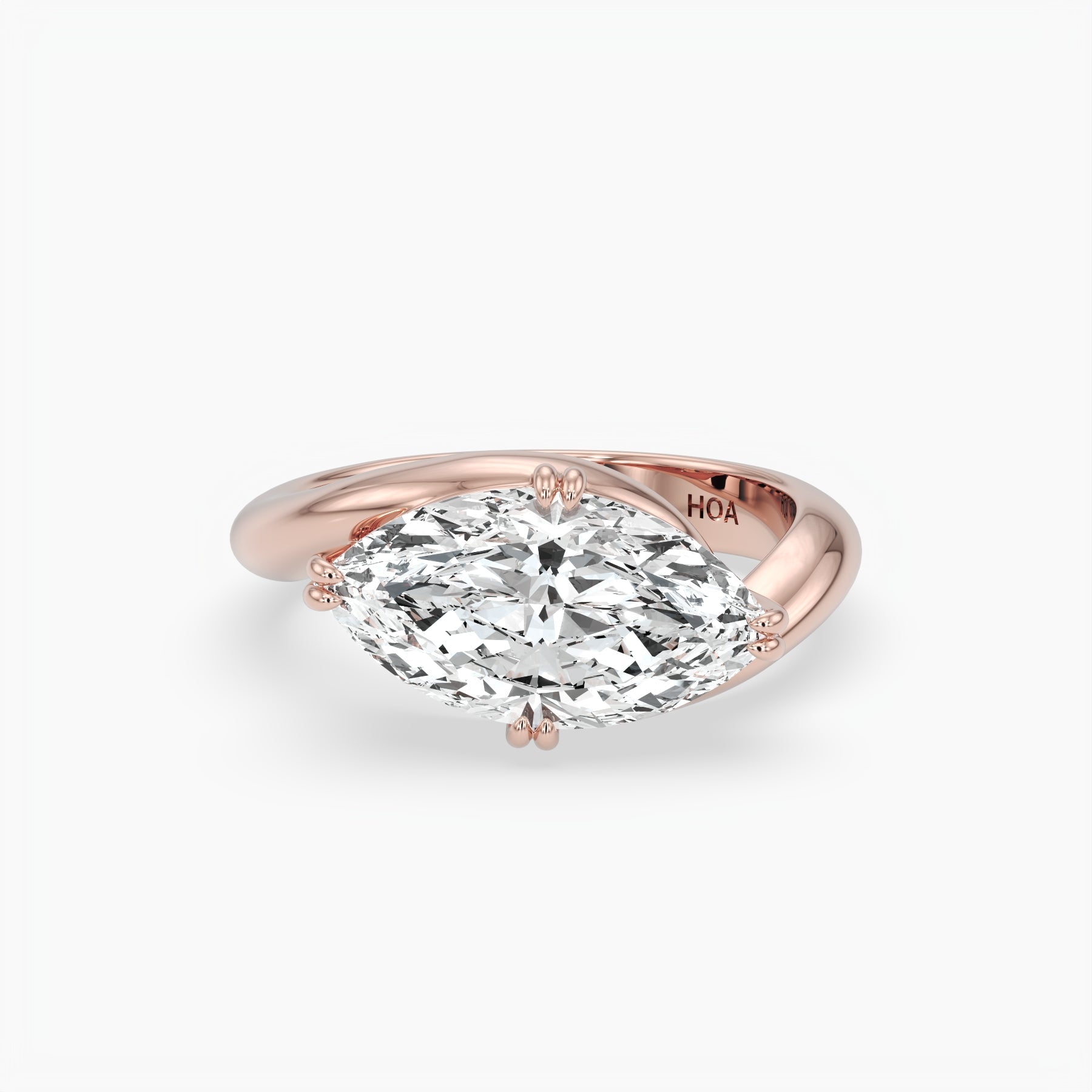 Bezel Emerald Lab Grown Diamond Engagement Ring: 2 CT