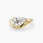 Bezel Emerald Lab Grown Diamond Engagement Ring: 2 CT
