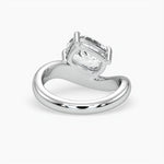 Bezel Emerald Lab Grown Diamond Engagement Ring: 2 CT