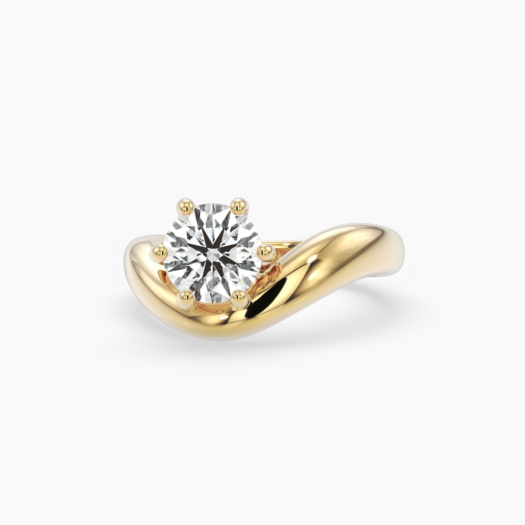 Bezel Emerald Lab Grown Diamond Engagement Ring: 2 CT