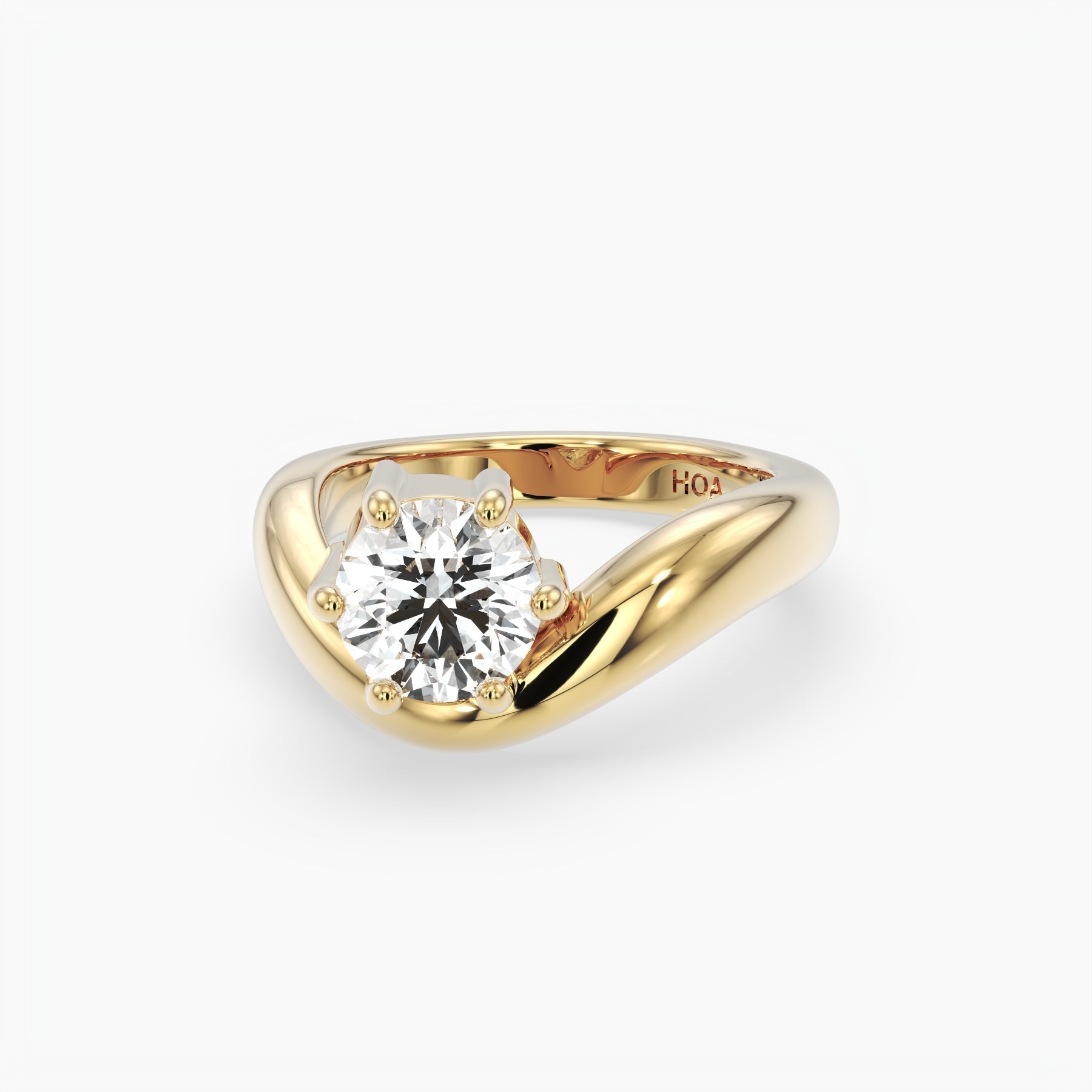 Bezel Emerald Lab Grown Diamond Engagement Ring: 2 CT