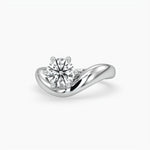 Bezel Emerald Lab Grown Diamond Engagement Ring: 2 CT