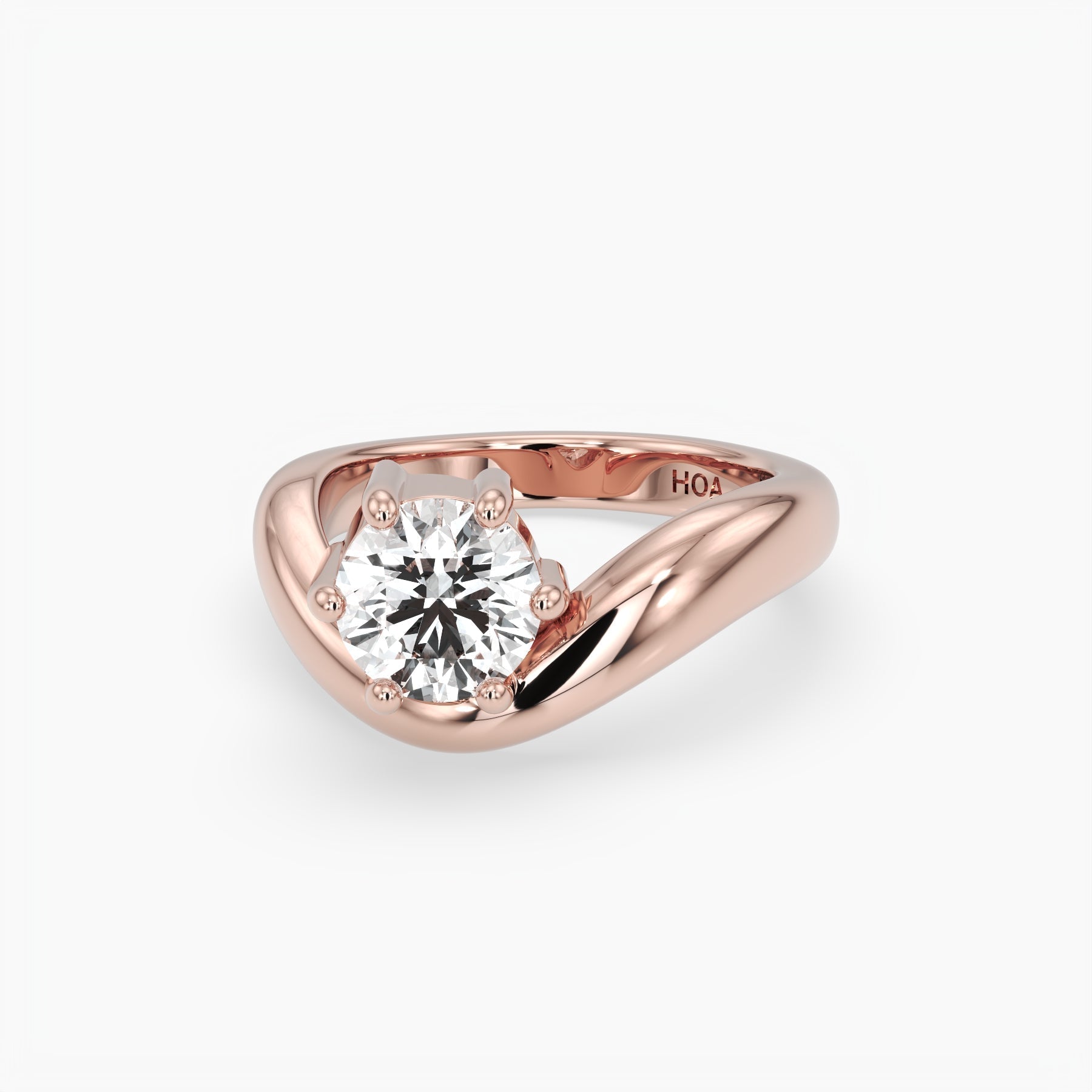 Bezel Emerald Lab Grown Diamond Engagement Ring: 2 CT