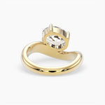 Bezel Emerald Lab Grown Diamond Engagement Ring: 2 CT