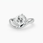 Bezel Emerald Lab Grown Diamond Engagement Ring: 2 CT