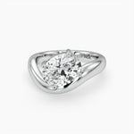 Bezel Emerald Lab Grown Diamond Engagement Ring: 2 CT