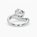 Bezel Emerald Lab Grown Diamond Engagement Ring: 2 CT