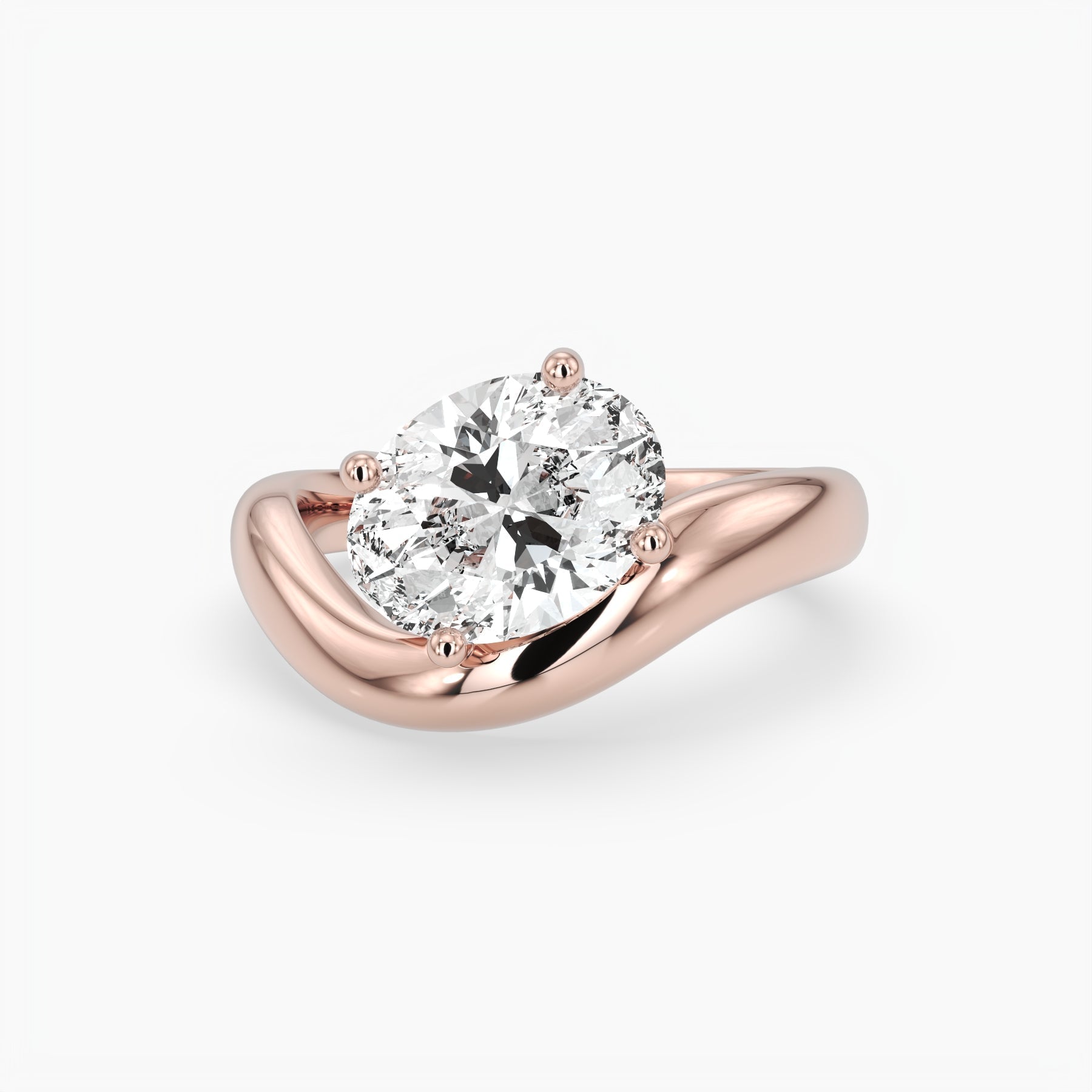 Bezel Emerald Lab Grown Diamond Engagement Ring: 2 CT