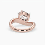 Bezel Emerald Lab Grown Diamond Engagement Ring: 2 CT