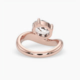 Bezel Emerald Lab Grown Diamond Engagement Ring: 2 CT