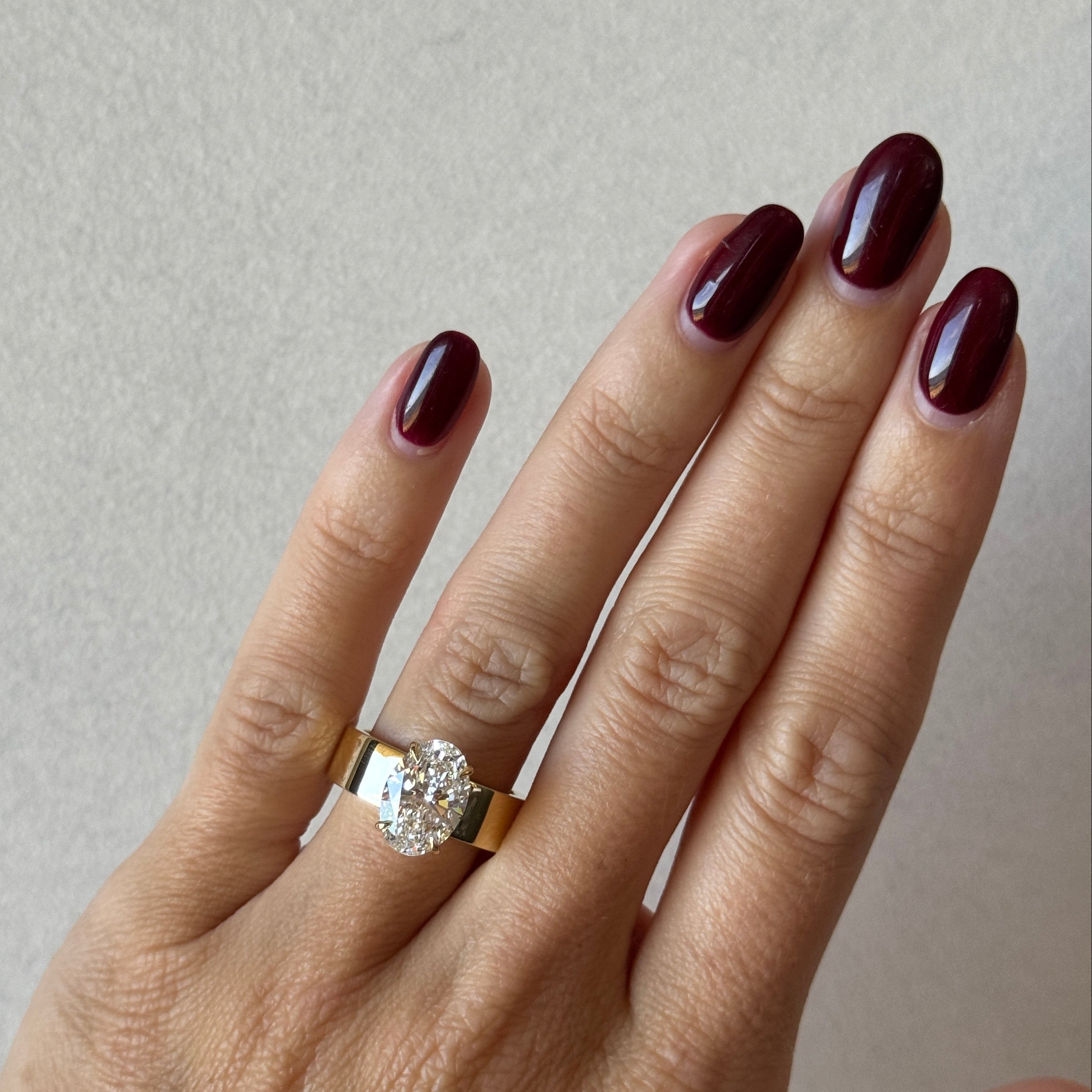 Bezel Emerald Lab Grown Diamond Engagement Ring: 2 CT