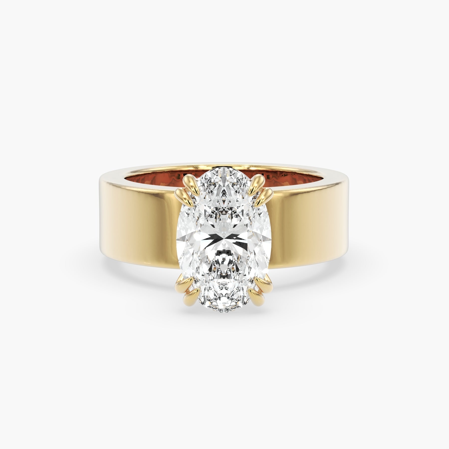 Bezel Emerald Lab Grown Diamond Engagement Ring: 2 CT