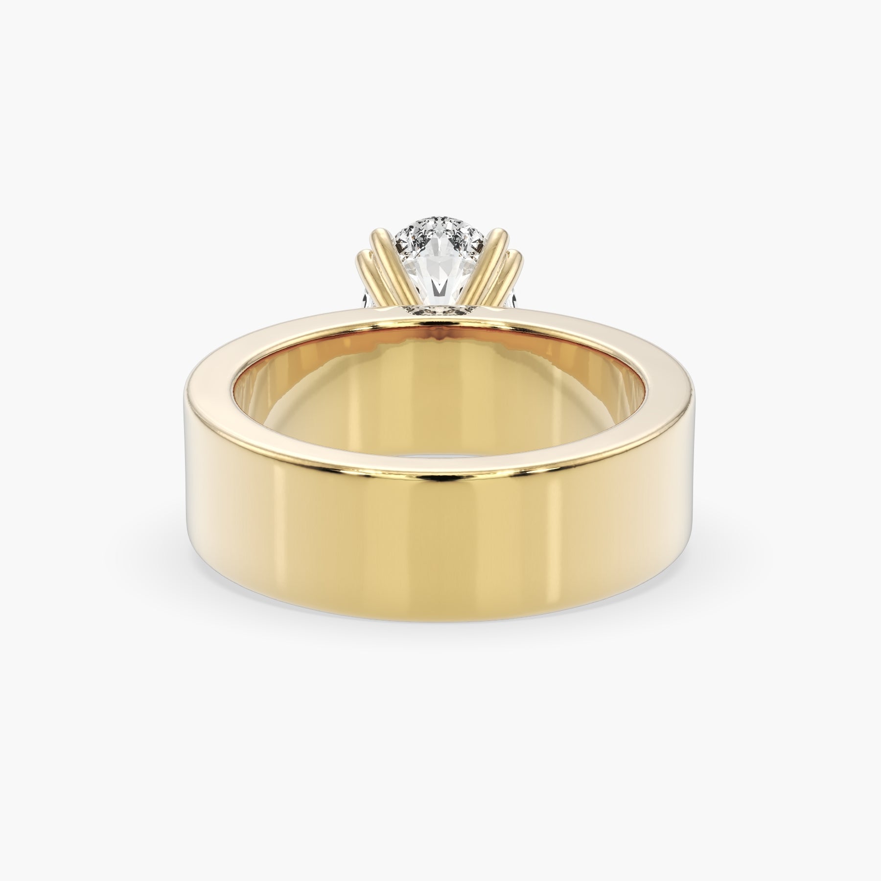 Bezel Emerald Lab Grown Diamond Engagement Ring: 2 CT