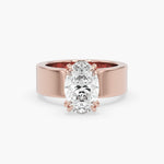 Bezel Emerald Lab Grown Diamond Engagement Ring: 2 CT