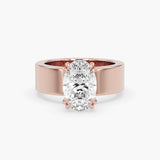 Bezel Emerald Lab Grown Diamond Engagement Ring: 2 CT