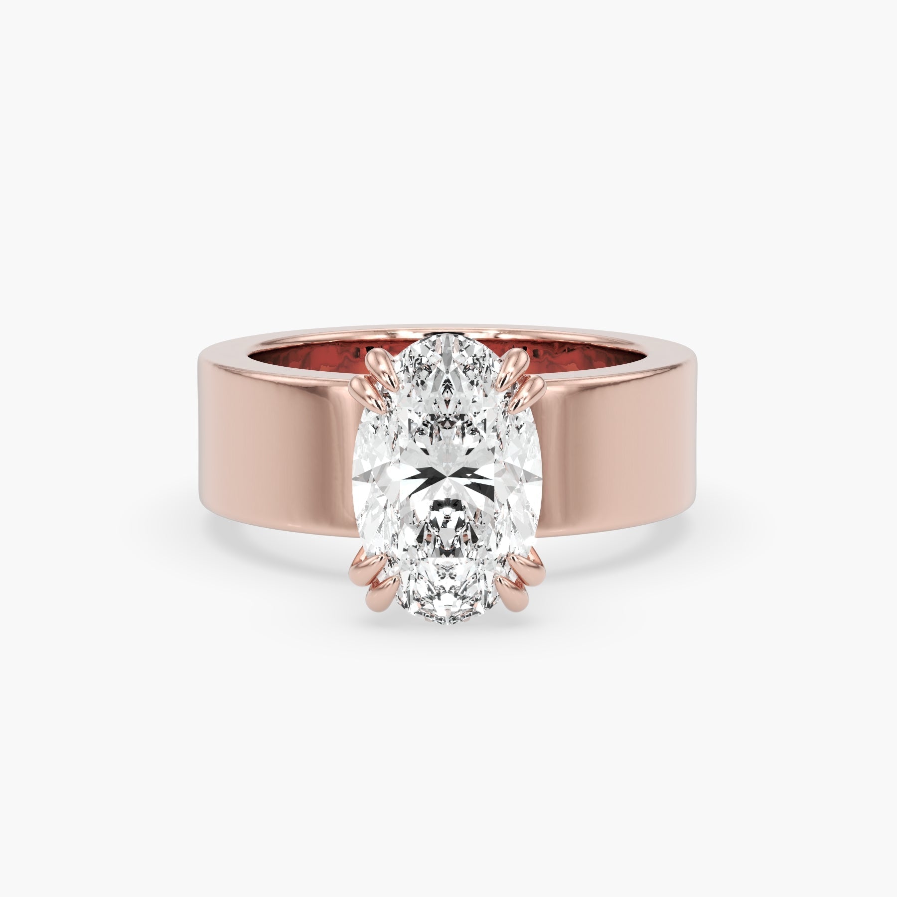 Bezel Emerald Lab Grown Diamond Engagement Ring: 2 CT