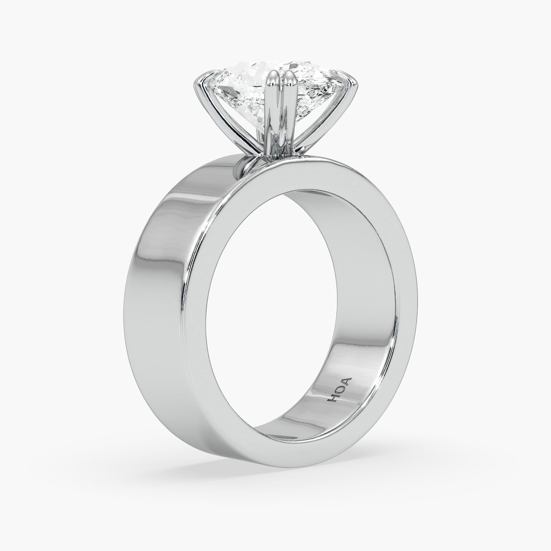 Bezel Emerald Lab Grown Diamond Engagement Ring: 2 CT