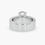 Bezel Emerald Lab Grown Diamond Engagement Ring: 2 CT