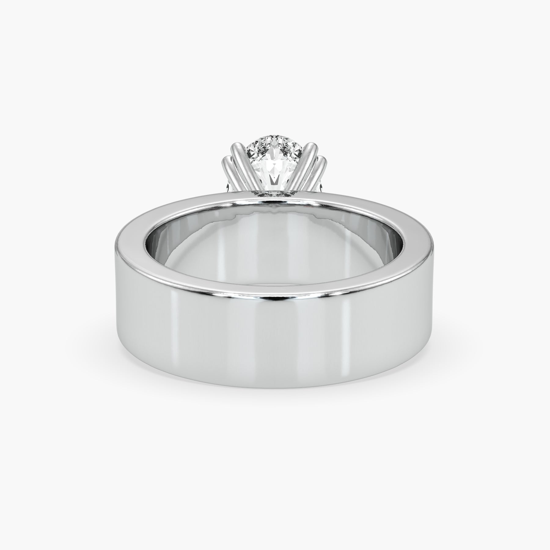 Bezel Emerald Lab Grown Diamond Engagement Ring: 2 CT