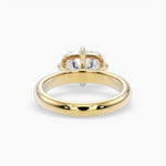 Bezel Emerald Lab Grown Diamond Engagement Ring: 2 CT