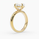 Bezel Emerald Lab Grown Diamond Engagement Ring: 2 CT