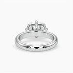 Bezel Emerald Lab Grown Diamond Engagement Ring: 2 CT