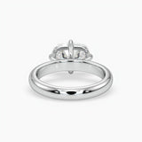 Bezel Emerald Lab Grown Diamond Engagement Ring: 2 CT