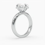 Bezel Emerald Lab Grown Diamond Engagement Ring: 2 CT