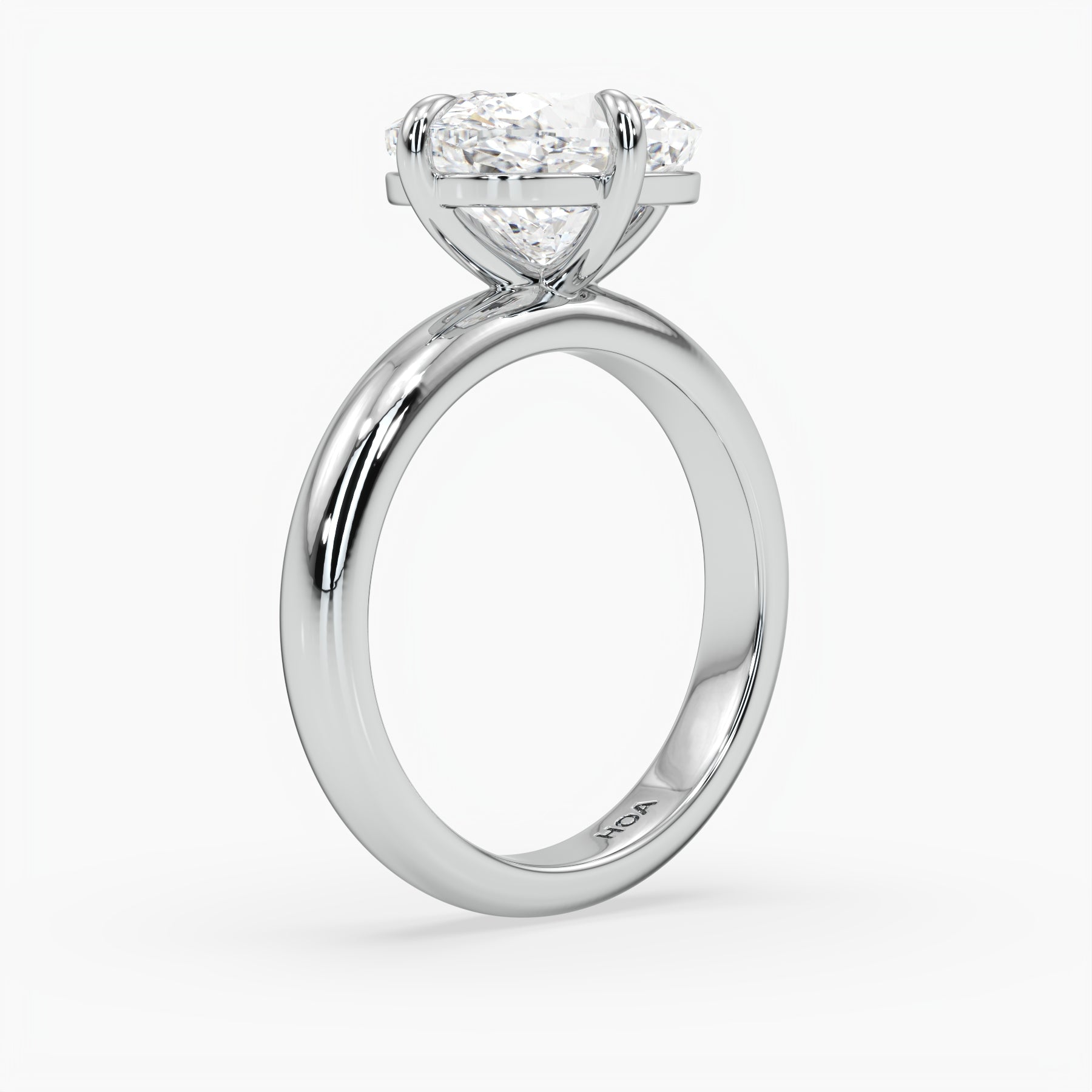 Bezel Emerald Lab Grown Diamond Engagement Ring: 2 CT