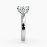 Bezel Emerald Lab Grown Diamond Engagement Ring: 2 CT