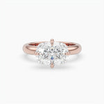 Bezel Emerald Lab Grown Diamond Engagement Ring: 2 CT