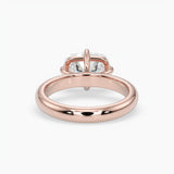 Bezel Emerald Lab Grown Diamond Engagement Ring: 2 CT