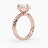Bezel Emerald Lab Grown Diamond Engagement Ring: 2 CT