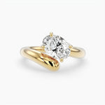Bezel Emerald Lab Grown Diamond Engagement Ring: 2 CT
