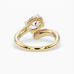 Bezel Emerald Lab Grown Diamond Engagement Ring: 2 CT